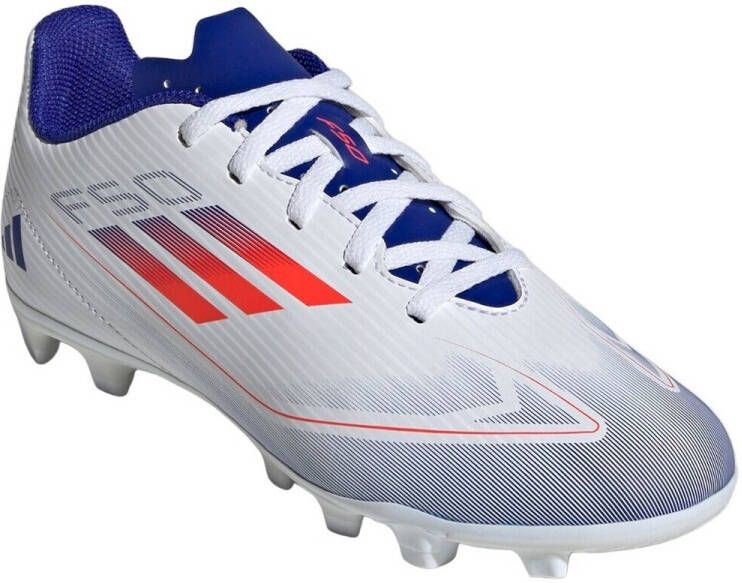Adidas Perfor ce F50 Club Junior voetbalschoenen wit rood kobaltblauw Imitatieleer 36 2 3 - Foto 2