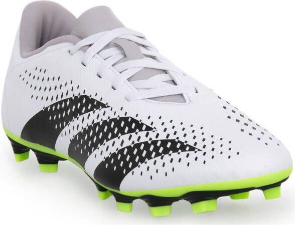 Adidas Predator Accuracy.4 Gras Voetbalschoenen (FxG) Wit Grijs Felgeel Zwart - Foto 5