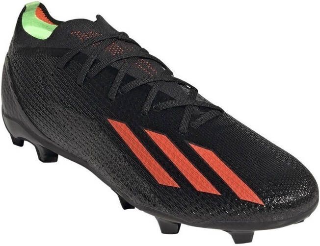 Adidas X SPEEDPORTAL.2 Firm Ground Voetbalschoenen Core Black Solar Red Solar Green Dames - Foto 4