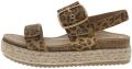 Aetrex Sandalen met sleehak Vania Platform - Bruin