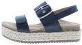 Aetrex Sandalen met sleehak Vania Platform - Zwart