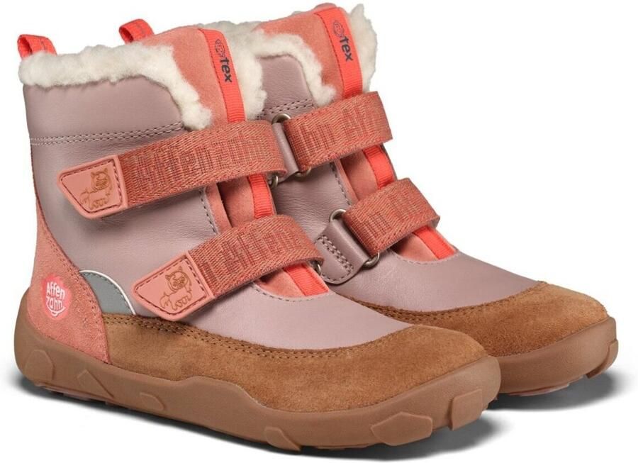 Affenzahn Kid's Winterstiefel Leder Winty Winterschoenen bruin