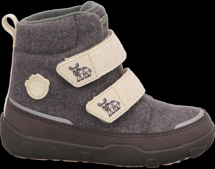 Affenzahn Kid's Mid Boot Wool Comfy Winterschoenen grijs