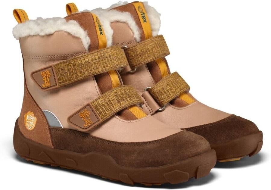 Affenzahn Kid's Winterstiefel Leder Winty Winterschoenen bruin