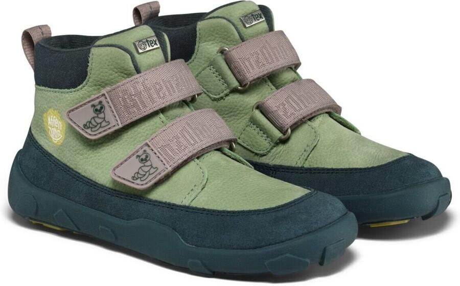 Affenzahn Kid's Übergangsschuh Leder Friendy Barefootschoenen blauw