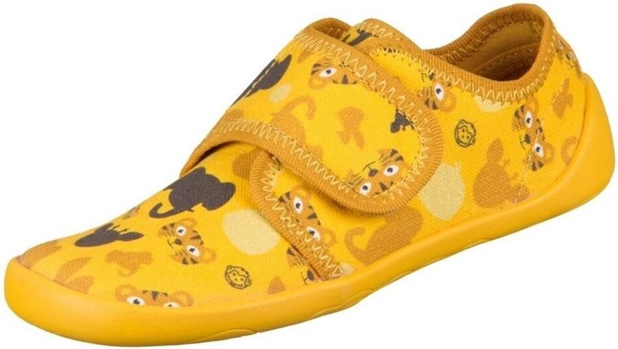 Affenzahn Kid's Pantoffel Katoen Movy Pantoffels geel - Foto 2