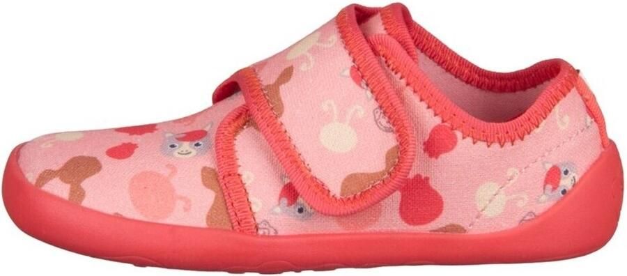 Affenzahn Kid's Pantoffel Katoen Movy Pantoffels rood