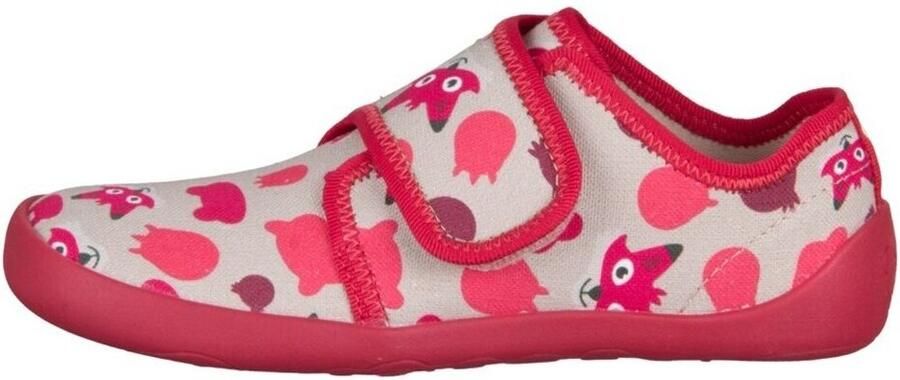 Affenzahn Kid's Pantoffel Katoen Movy Pantoffels rood