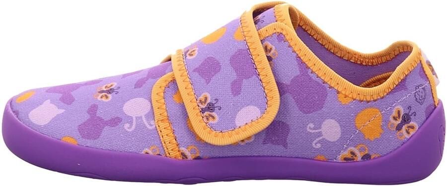 Affenzahn Kid's Pantoffel Katoen Movy Pantoffels purper