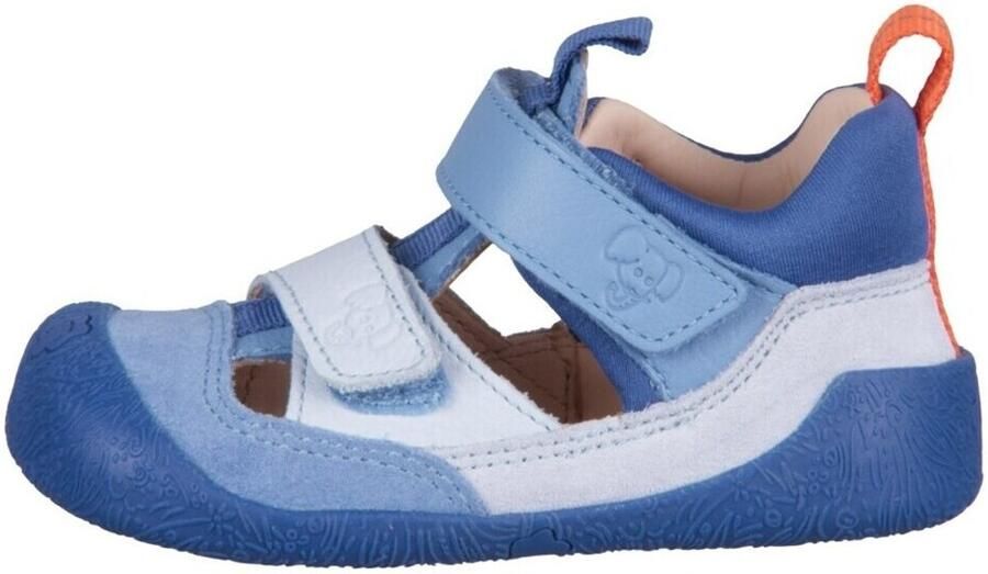 Affenzahn Kid's Lauflerner Sandale Leder Freely Sandalen blauw