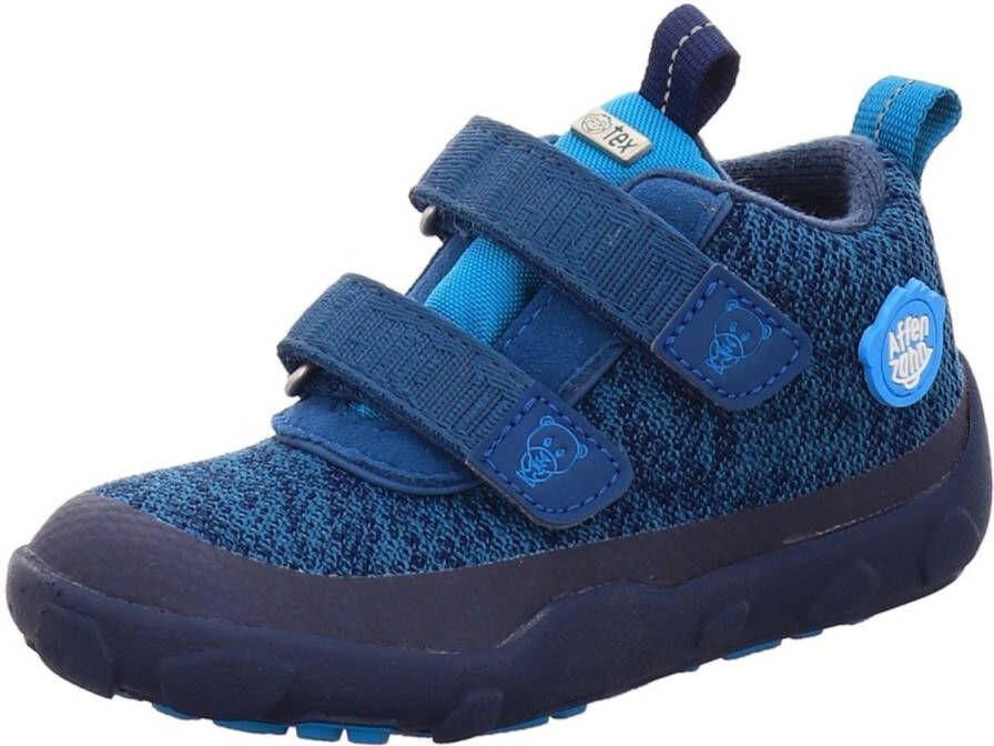 Affenzahn Kid's Happy Smile Knit Lowboot Beer Sneakers blauw