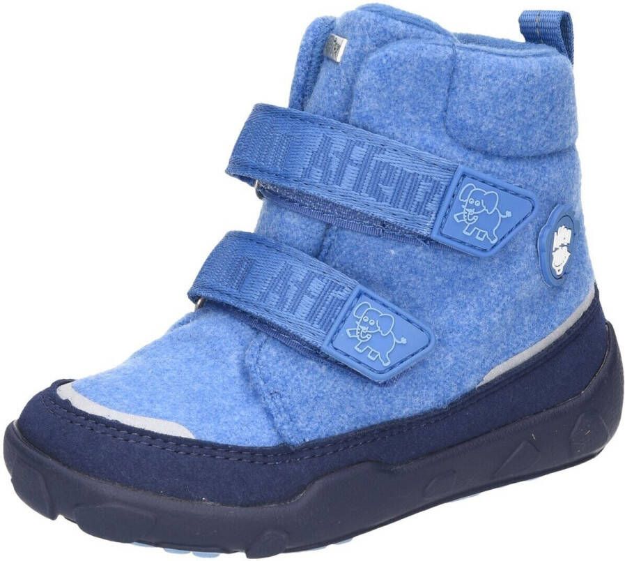 Affenzahn Kid's Mid Boot Wool Comfy Winterschoenen blauw