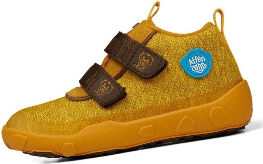 Affenzahn Kid's Happy Smile Knit Lowboot Tijger Sneakers geel bruin - Foto 2