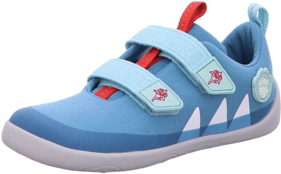 Affenzahn Kid's Cotton Lucky Barefootschoenen shark blauw