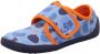 Affenzahn Kid's Pantoffel Katoen Movy Pantoffels blauw - Thumbnail 2