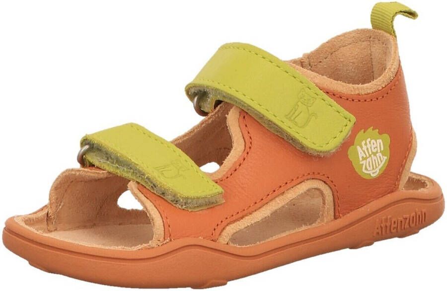 Affenzahn Kid's Sandaal Leder Airy Sandalen oranje