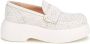 AGL Witte Geperforeerde Loafers Veterschoenen White Dames - Thumbnail 2