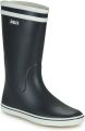 Aigle Gummistøvler Malouine Marine Blanc Zwart Dames - Blauw