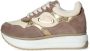Alberto Guardiani Platform Sneakers met Suède en Leer Beige Dames - Thumbnail 2