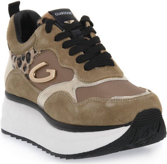 Alberto Guardiani Platform Sneakers met Suède en Nylon Multicolor Dames - Foto 2