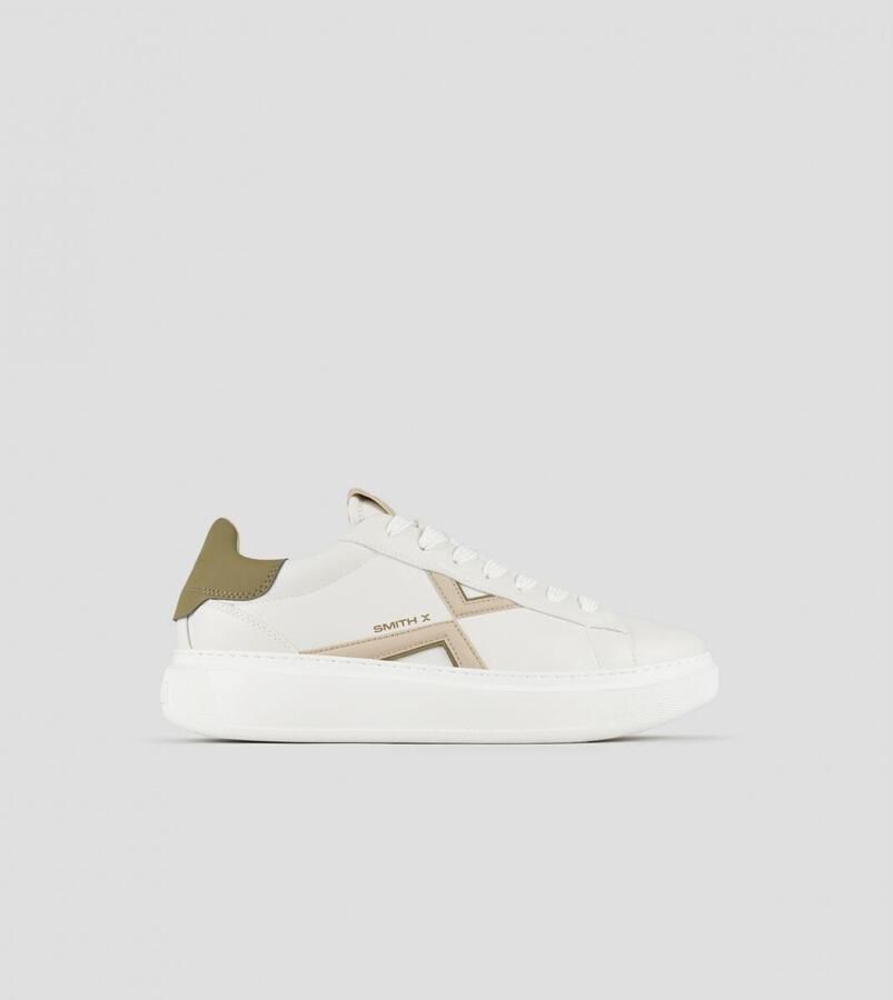 Alexander Smith Lage Sneakers COLLEGE SXBDCG-9701-WTI WHITE MILITARY IVORY