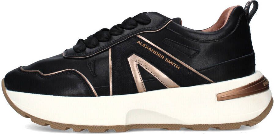 ALEXANDER SMITH Lage Sneakers Dames Liverpool Maat: 40 Materiaal: Leer Kleur: Zwart - Foto 2