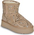 Alma en Pena Bont bootie met studs Beige Dames - Bruin