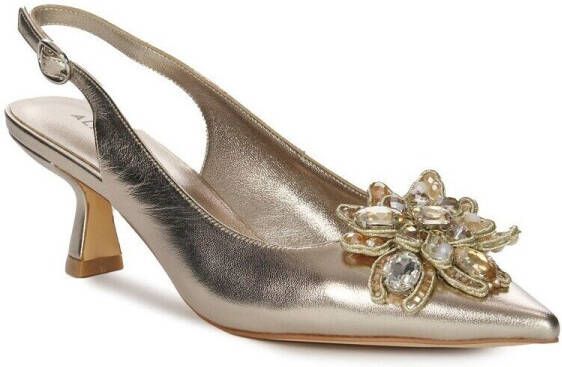 Alma en Pena Bloemige puntige hakken Yellow Dames - Foto 2