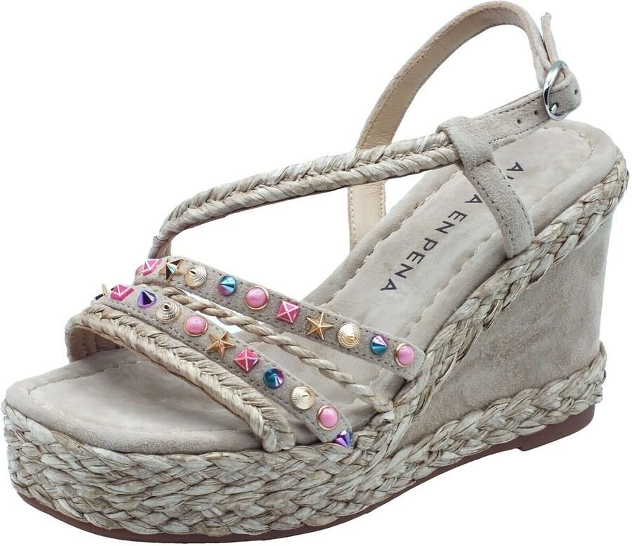 Alma en Pena Sandalen met sleehak V265900 Suede