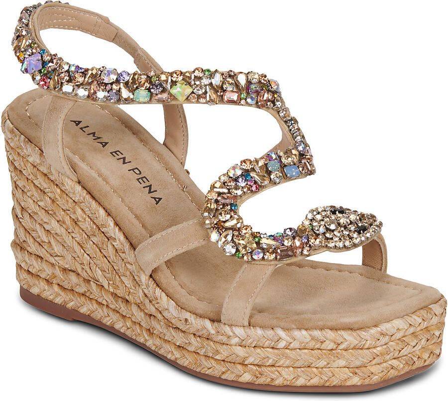 Alma en Pena Sandalen met sleehak V266052