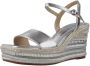 Alma en Pena Rhinestone Wedge Sandaal met Gevlochten Detail Gray Dames - Thumbnail 3