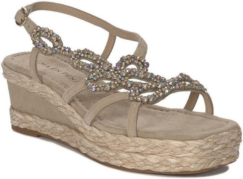 Alma en Pena Wig Sandalen met Strass Beige Dames - Foto 2