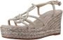 Alma en Pena Glinsterende platte damessandaal Beige Dames - Thumbnail 60