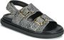 ALOHAS Harper Soft Grey Leren Sandalen Gray Dames - Thumbnail 2