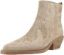 Alpe Western Style Cowboy Boots Beige Dames - Thumbnail 3