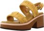 Alpe High Heel Sandals Yellow Dames - Thumbnail 2