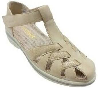 Amarpies Platte sandalen Zapato señora 30029 amd beig