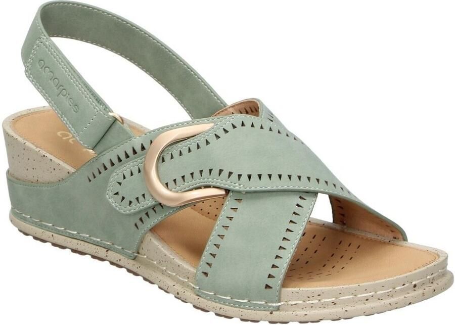 Amarpies Sandalen met sleehak 115820