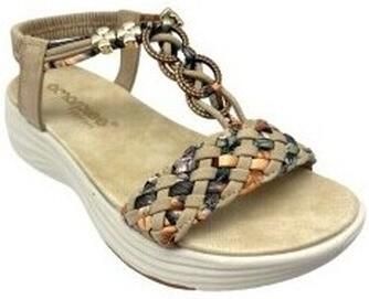 Amarpies Sandalen met sleehak Sandalia señora 30156 abz beig