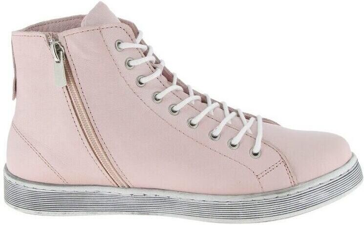 Andrea Conti dames veterschoenen roze