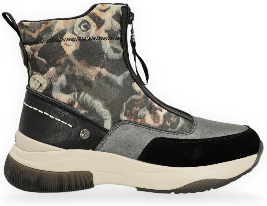 Anekke Enkellaarzen Botín deportivo antracita estampado