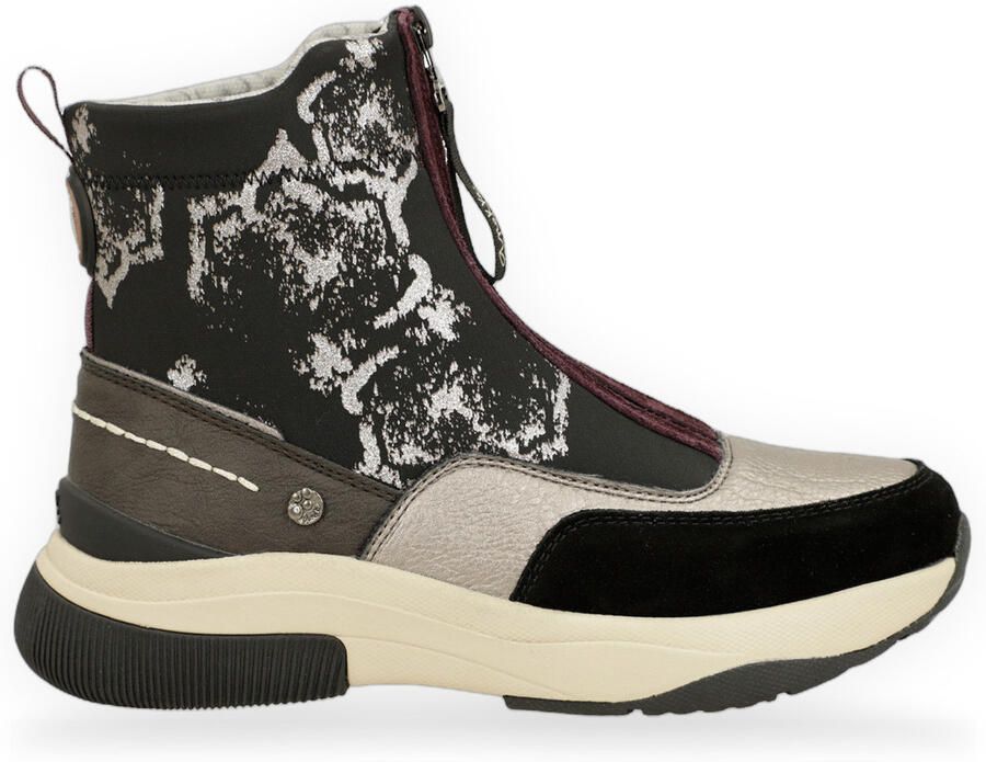 Anekke Enkellaarzen Botín deportivo negro metálico