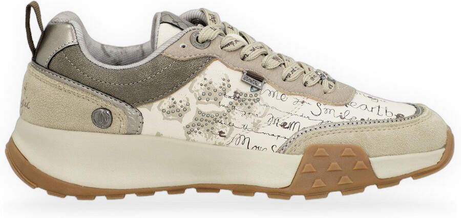 Anekke Lage Sneakers Deportivos beige estampados