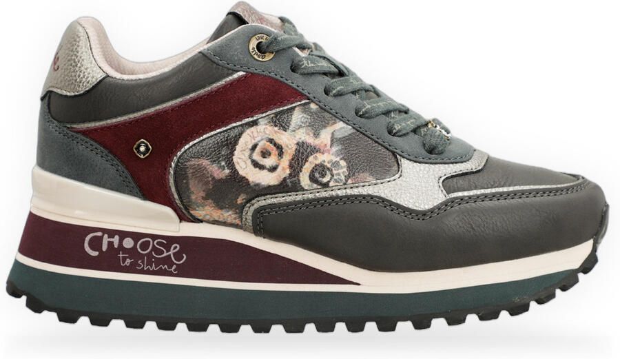 Anekke Lage Sneakers Deportivos plataforma gris oscuro