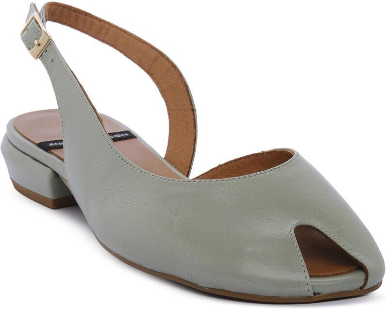 Angel Alarcon Platte sandalen GRETA VERDE