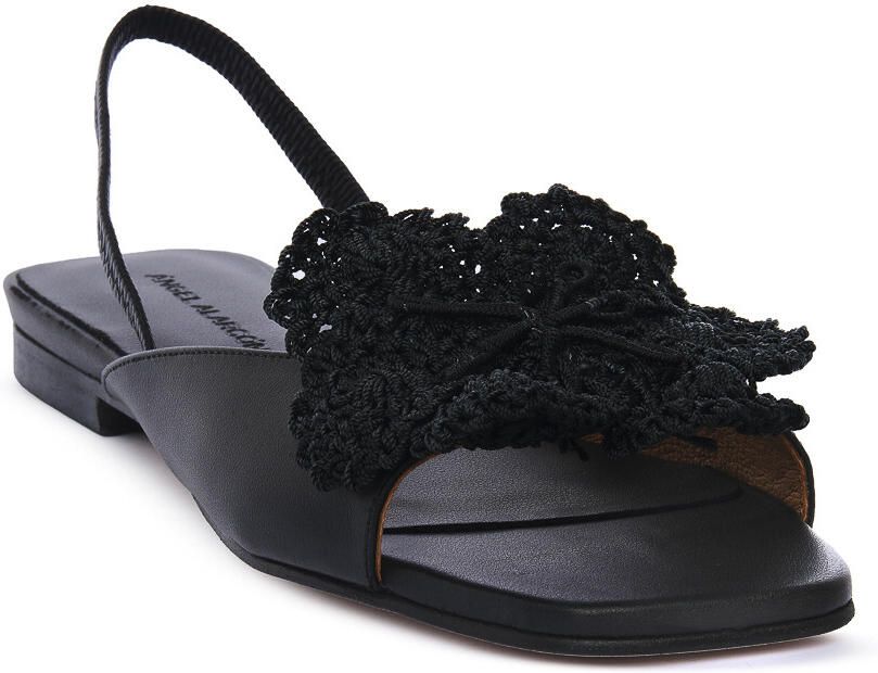 Angel Alarcon Platte sandalen NERO SETA