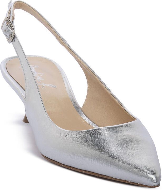 Angelina Folies Pumps ARGENTO CAMOSCIO