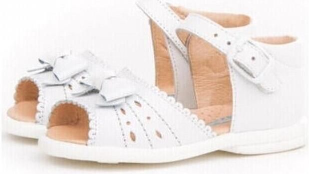 Angelitos Platte sandalen 924 Sandalia Blanco