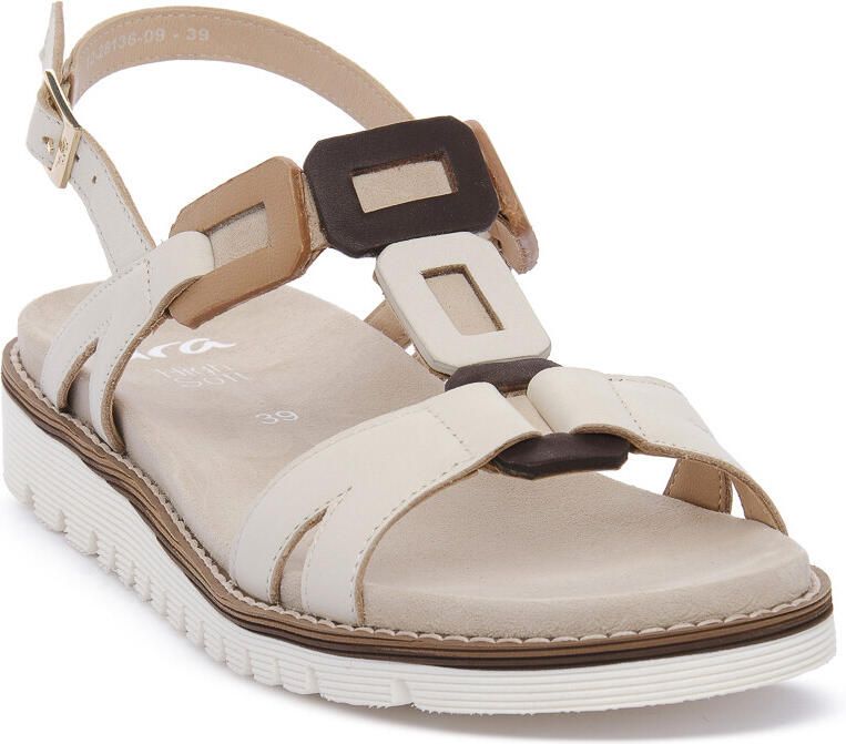 Ara Platte sandalen GAUCHO SOFT CREAM