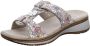 Ara Slippers Hawaï sleehak zomerschoen pantoffels met klittenband - Thumbnail 1
